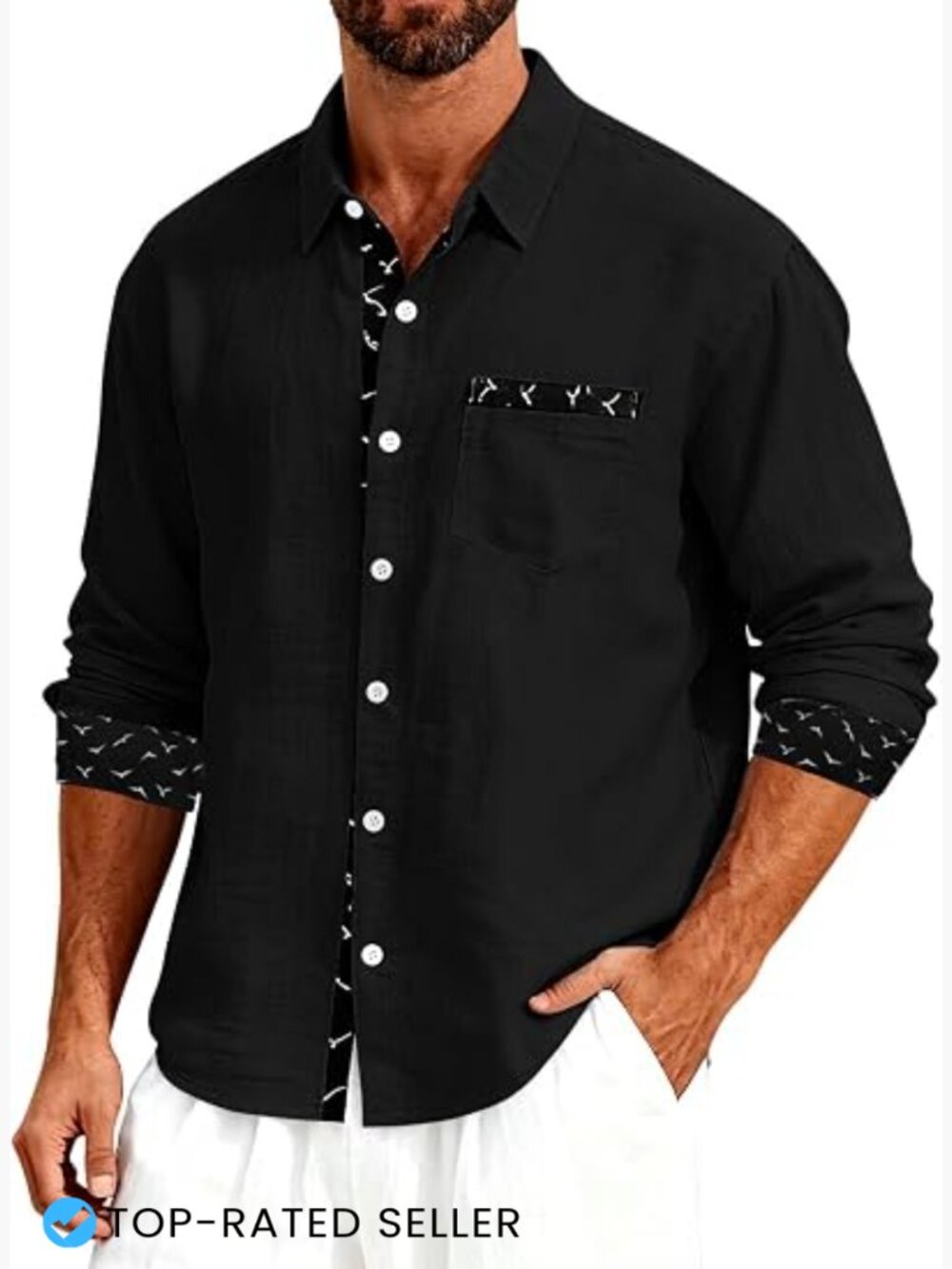 Men's Linen Shirt Short Sleeve Button Down Casual Summer Beach Wedding